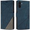 SONWO Cover per Samsung Galaxy A26 5G, Flip Custodia in PU Pelle, Cover a Libro Portafoglio con Slot per Schede e Supporto Stand per Galaxy A26 5G, Blu