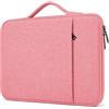 ProElife Custodia per laptop da 13 pollici per MacBook Air 2025-2022 da 13,6 pollici M4/M3/M2 Chip e iPad Pro 13 M5/M4 accessorio da viaggio impermeabile borsa multifunzionale per il trasporto (rosa)