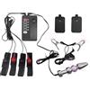 JCBDTXTY Shock Elettrico Plug Anale e Morsetti per Capezzoli Sex Toy per Masturbazione Anello per Pene massaggio Stimolazione elettrica Adulti SM Per uomo Donna Coppie