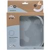 Interbaby Piatto piano in silicone blu per bambini