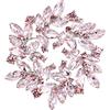 Clearine Spilla di Natale Marquise Cristalli austriaci Strass Elegante Fiore per Donne Rosa Oro-Fondo