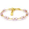 Sospiri Venezia - Bracciale da Donna con 14 Cristalli di Boemia diametro 6 mm, Braccialetto Originale, Gioiello Ideale per Regalo, Made in Italy con Certificato (lilla)