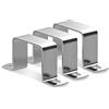 Sturiz Fascetta per tubo quadrato 3 pezzi Fascette per tubo in acciaio inox 304 60x60mm Fascetta per tubo quadrato U Fascetta ad angolo Fascetta angolare per porte di casa, finestre, fornitura idrica