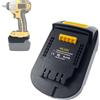 EID Adattatore batteria per Dewalt 18 V strumento per batteria Milwaukee 18 V M18, convertitore MIL18DL per uso DW Max XR strumento, sostituire per DCB200 (solo adattatore)