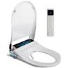 Sanyipace Sedile WC Intelligente con Funzione Bidet, Water Giapponese Sedile WC Riscaldata con Acqua Calda, Asciugatrice, Coperchio Automatico e Funzione Aroma, Smart Toilet Bidet Elettronico con Telecomando