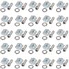 EYPINS 50 Pezzi Dadi a T Scorrevoli M8 per Profili in Alluminio 4040 con Viti e Rondelle,Kit Connettore Profilo in Alluminio Standard Europeo