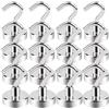 MIN CI 16 Pezzi Ganci Magnetici Extra Forti, 25mm Magnetici Potenti 22kg, Magneti ai Neodimio Forti Magneti Con Occhielli Rotondi Ganci Magnetici per Armadietti Per Barbecue Da Garage