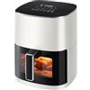 Sweetcrispy Friggitrice ad aria calda Airfryer 6L con finestra di visualizzazione, funzioni 12 in 1 e touch screen Air Fryer, cucina sana senza grassi, cestino antiaderente, cesti lavabili in