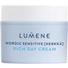 LUMENE Nordic Sensitive [HERKKÄ] Rich Day Cream Crema da giorno per pelli sensibili e secche, vegano e senza profumo, 50 ml