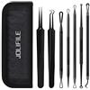 JOLIFILE Rimozione Punti Neri Kit da 7pcs Estremità Doppio Rimuovere Brufoli Leva Comedoni Trattamento di Acne Bellezza Tool da Acciaio Inox