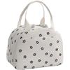 SenaiMy Bolsa Isotermica per Pranzo Donna in Cord Piccolo con Tasche Laterali, Mini Frigorifero 6,5L, Borsa per Pranzo Riutilizzabile per Ufficio, Scuola, Picnic