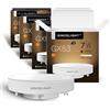 SINCELIGHT GX53 Lampadine LED, 7W Riflettore lattiginoso a forma di disco, 60W equivalenti, RA≈92, Bianco Caldo 2700K, Retrofit per mobili da cucina, vetrinette, illuminazione sottopensile, 4 Unità