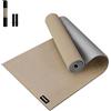 HAPBEAR Tappetino Yoga XXL 213×76cm - Tappetino Palestra Grande in Lino Naturale 6mm, Antiscivolo e Spesso - Tappeto Yoga per Casa, Pilates, Allenamento, Stretching e Fitness