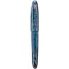 Asvine C80, Penna stilografica con pennino medio n. 8, di grandi dimensioni, con penna convertibile, set di raccolta (blu chiaro glitter)