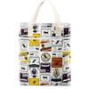 Likesing Copertina Libri da Lettura Stoffa Portatile Custodia Libro con Chiusura Lampo e Tasca Frontale Copri Libro Impermeabile Borsa Proteggi Libri Viaggio per Amico Studente Insegnante 31 x 26 cm