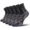 NORDIC Socks Calzini Hiking leggeri in lana Merino, per uomo e donna, confezione da 5 paia, taglio basso, anti-vesciche, anti-umidita (IT, Testo, L, 3XL, Regular, Regular, Nero)