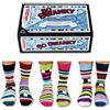 United Oddsocks - Confezione di 6 calze spaiate da Uomo, modello: Swanky