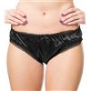 Satini Donna Belle Intimo Bikini Mutandine Sottogonna (Nero, L)