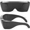 Wise Eyewear Coprenti Occhiali da sole neri aderenti - Occhiali da sole avvolgenti - Persone che indossano occhiali da vista al sole (nero)