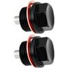 Be In Your Mind 2 Pezzi M20x1,5 Tappo Di Scarico Magnetico Con Guarnizioni Tappo Di Scarico Olio Per Auto Moto Nero