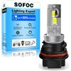 SOFOC PH11 Lampadina Led 500% Più Luminosa Delle Lampadine Alogene Per Motociclette/Auto Faro Bianco DC 12V-18V 60W 4000Lm Design Con Fascio Alto E Basso 1Pcs