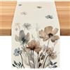 AIEDECOPT Runner da Tavolo Primaverile, 33x183 cm Runner da Tavola Pasquale, Runners da Tavoli Fiori, Decorazione Tavola Moderno per Sala da Pranzo, Cucina, Pasqua, Matrimonio, Festa di Primavera (C)