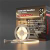 Shine Decor Striscia LED COB 2 m, AC 220 V, 230 V, IP65, impermeabile, SMD2025, 286 LED/m, ultra luminosa, per decorazione domestica, cucina, giardino, illuminazione a LED (2 m, bianco caldo)