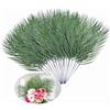 Rikyo - Foglie di palma artificiali Areca da 19 pollici, 20 steli di foglie di palma tropicali finte, piante verdi per decorazioni da giardino, Hawaii, barbecue, festa di compleanno, allestimento