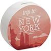 speecheese Salvadanaio con bel motivo e testo, viaggio a New York in salvadanaio rosso per la prossima vacanza in città a New York come regalo per le persone che amano viaggiare in tutto il mondo
