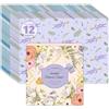 SCENTORINI Carta Profumata per Cassetti, 12 Fogli, Misura 36.5x52cm, Aroma di Lavanda e Talco per Bambini per Cassetti, Armadio, Decorazione Profumata Carta da Regalo