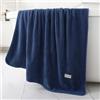 Lkw Ogechi Asciugamano da Bagno in Pile Corallo, Asciugamani Bagno Grandi 70x140 CM, Asciugamano Super Morbido Altamente Assorbente, Asciugamano da Bagno Lavabile ad Asciugatura Rapida (Blu Scuro)