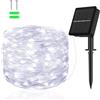 cshare Catena luminosa solare per esterni, 5 m, 50 LED, filo di rame, 8 modalità, timer, IP65, resistente alle intemperie, per cortile, albero di Natale, giardino, camera da letto, balcone