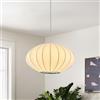 kaixunl Lampade Sospensione Moderno Tessuto Lampadari Lanterna Lampadario Bianco Stile Giapponese Paralume in Seta Sintetica Lampadario per Soggiorni Sale da Pranzo Camere da letto Corridoi 30cm