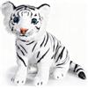 SZJFYMQ Tigre Plushie, Simpatica Bambola di Peluche Tigre, Morbido Peluche Cuscino Decorazione Della Casa Regalo di Compleanno per Ragazzi Ragazze, 23 cm (bianco)