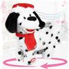 SdeNow Twerking cane giocattolo che scuote il sedere e corre Babbo Natale cucciolo di peluche animato di Natale, canto e danza, canzone inglese