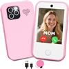 CHAKEYAKE Telefono per Bambini 4G Sbloccato, Telefono per Ragazze con Schermo Touch HD 2.8, Doppia Fotocamera, Lettore MP3, Torcia, Giochi Educativi, Regalo di Compleanno 3-12 Anni, Rosa