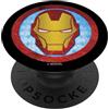 Marvel Iron Man Iconic Mask In Circle PopSockets PopGrip Intercambiabile
