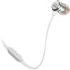 JBL Tune 290 Cuffie In-Ear con Cavo Anti-Groviglio e Bassi Potenti, Universali, con 1 Telecomando/Microfono, Argento