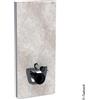 Geberit Monolith modulo sanitario per WC sospeso, 131031JV5, Monolith calcestruzzo opaco/alluminio spazzolato [Elementi ad Incasso > Elementi Incasso per WC]
