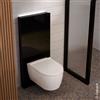 Geberit Monolith Plus modulo sanitario per WC sospeso, 131231SJ7, Monolith Plus nero/nero cromato spazzolato [Elementi ad Incasso > Elementi Incasso per WC]