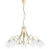 Onli Lampadario shabby 5 luci metallo color avorio, e14