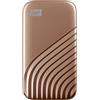 Western Digital WD 2 TB My Passport SSD portatile con tecnologia NVMe, USB-C, fino a 1.050 MB/s in lettura, fino a 1000MB/s in scrittura - Oro