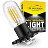Ruiandsion Lampadina a Microonde Z187 Base 240V 2A 25W LED Lampadina a Microonde per Lampada a Microonde Forno a Pera, Giallo