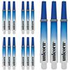 Unicorn Aste per Freccette, Gripper 3, Bicolore, Nylon Resistente, Blu e Bianco, 5 Set, 15 steli, Medio, 44,2 mm