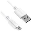APOKIN® Cavo micro USB ricarica ultra veloce extra lungo [2 metro] 5 V/2,4 A ricarica rapida cavo Android durevole per Samsung S7/S6/S5/J5/J7 Huawei Nokia Nexus Sony Tablet PS4 Kindle