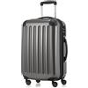 Hauptstadtkoffer ALEX Trolley Bagaglio a Mano 55x38x23 cm, 42 L, Lucchetto a Combinazione, Rigido Espandibile PC/ABS, 3,2 kg, 4 Ruote Doppie, Titanio o