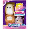 Squishville- Confezione da 4 Quadrati Glitterati Peluche, Multicolore, SQM0326