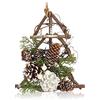 com-four® Albero sospeso per Decorazioni Natalizie - Albero di Natale sospeso - Decorazione Invernale Fatta a Mano - Decorazione sospesa per finestre e Porte (1 Pezzo - Albero)