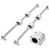 VEVOR Kit di Guide Lineari SFC 25 2 Guide Lineari da 1000 mm 4 Blocchi di Scorrimento per Cuscinetti per Torni Fresatrici, Macchine per Incisioni Fai da te, Piastra Oscillante per Allenamento