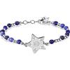 Brosway Bracciale Donna in Acciaio e Pietre Naturali con Simbolo Stella | Collezione Chakra - BHK112